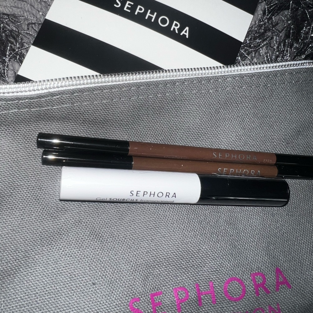 Sephora Collection pouch and eyebrow bundle